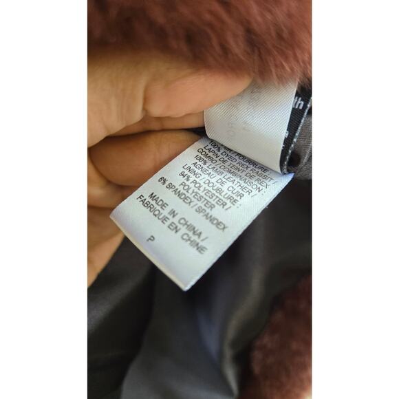 Diane Von Furstenberg DVF Fur & Suede Vest Coat Size Small - Picture 6 of 9